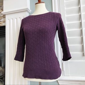 ღ SOLD purple knit sweater